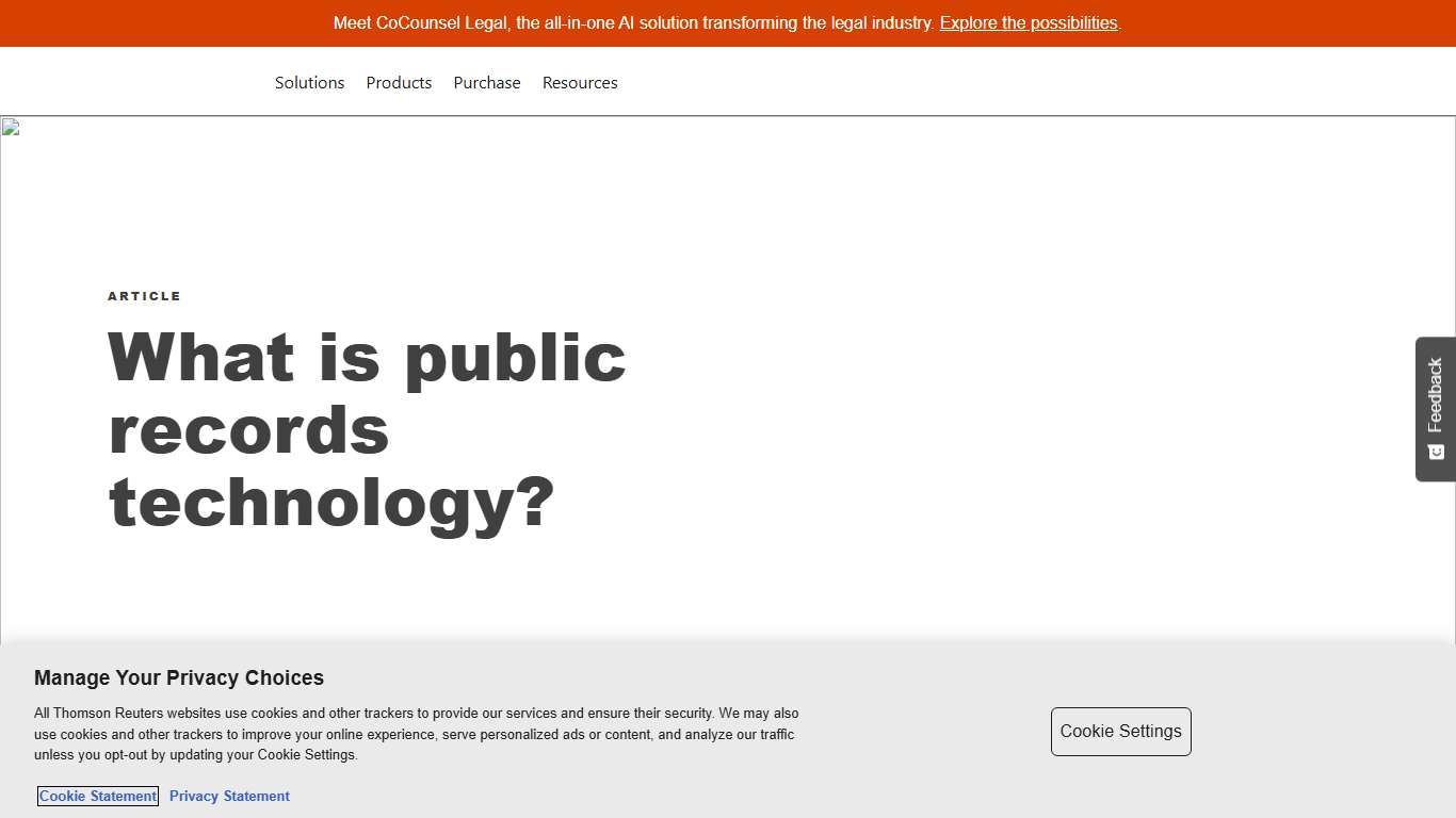 What is public records technology? | Thomson Reuters